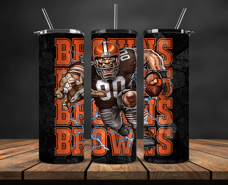 Cleveland Browns Tumbler, Browns Logo Tumbler,NFL Season 2023, Design 101