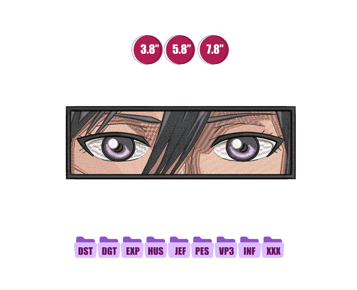 Mikasa Box Anime Embroidery Design, Digital Anime Embroidery File 104