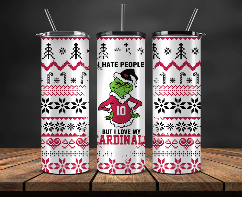 Arizona Cardinals Christmas Tumbler Png,NFL Merry Christmas Png, NFL Christmas Tumbler Wrap 104