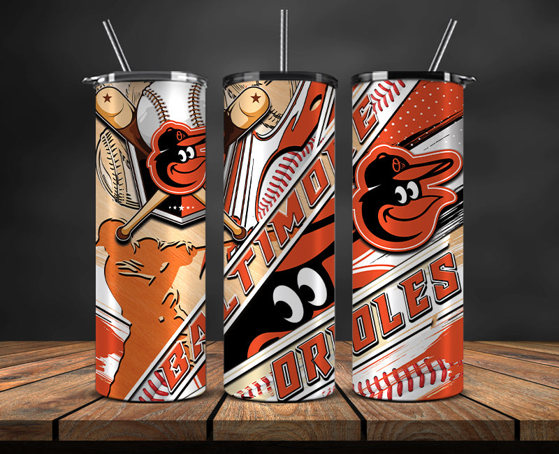 Baltimore Orioles Tumbler Wrap, Mlb Tumbler Mlb Logo Tumbler Png 10