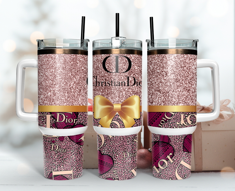 Christian Dior Tumbler Wrap 40oz,Tumbler Wrap with Logo Fashion - Instant PNG File 117