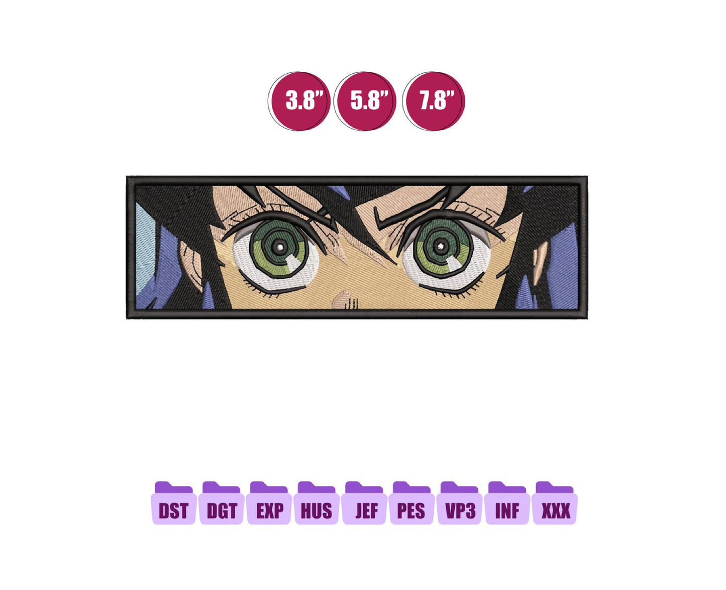 Inosuke Box Anime Embroidery Design, Digital Anime Embroidery File 118