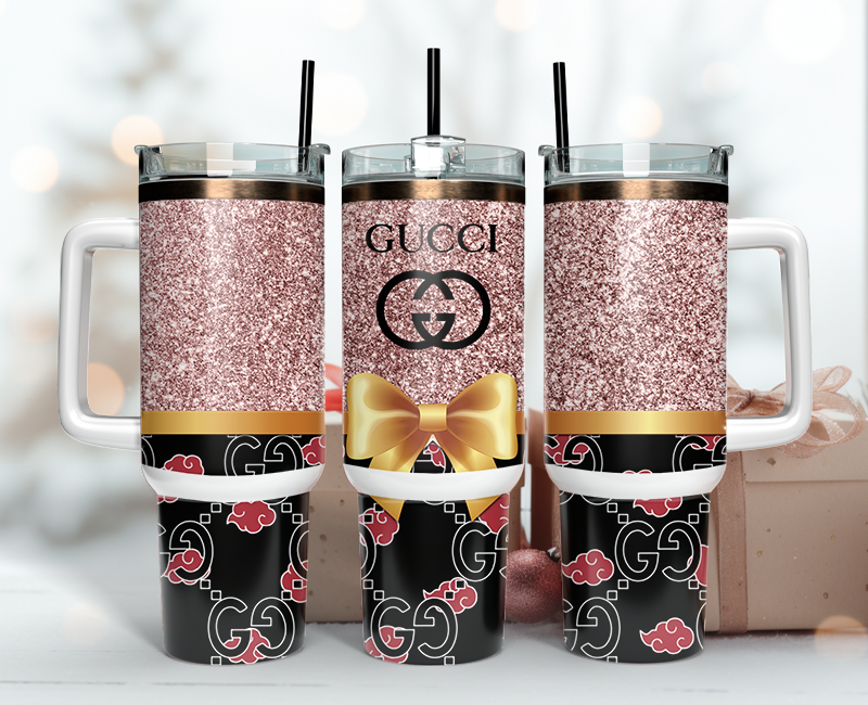 Gucci Tumbler Wrap 40oz,Tumbler Wrap with Logo Fashion - Instant PNG File 119