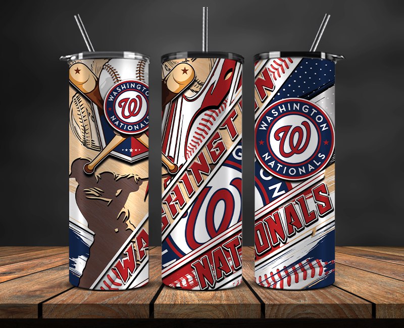 Washington Nationals Tumbler Wrap, Mlb Tumbler Mlb Logo Tumbler Png 11