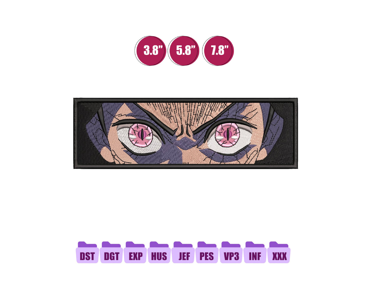 Nezuko Box Anime Embroidery Design, Digital Anime Embroidery File 120