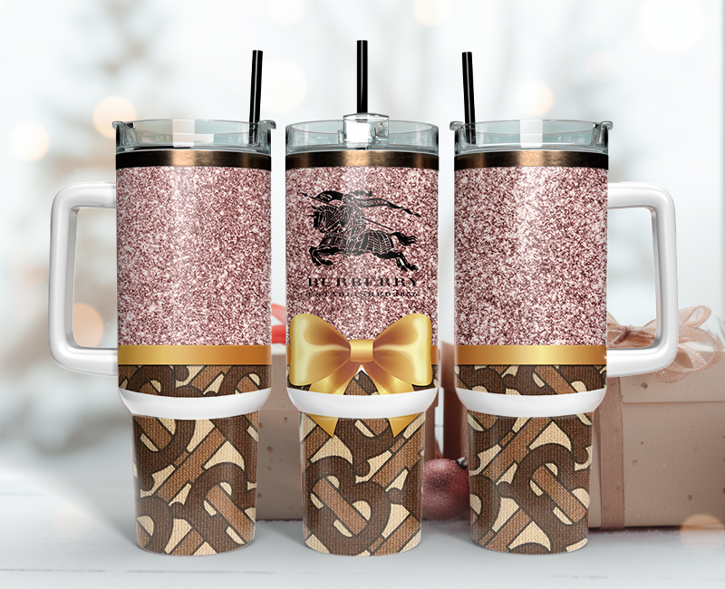 Burberry Tumbler Wrap 40oz,Tumbler Wrap with Logo Fashion - Instant PNG File 122