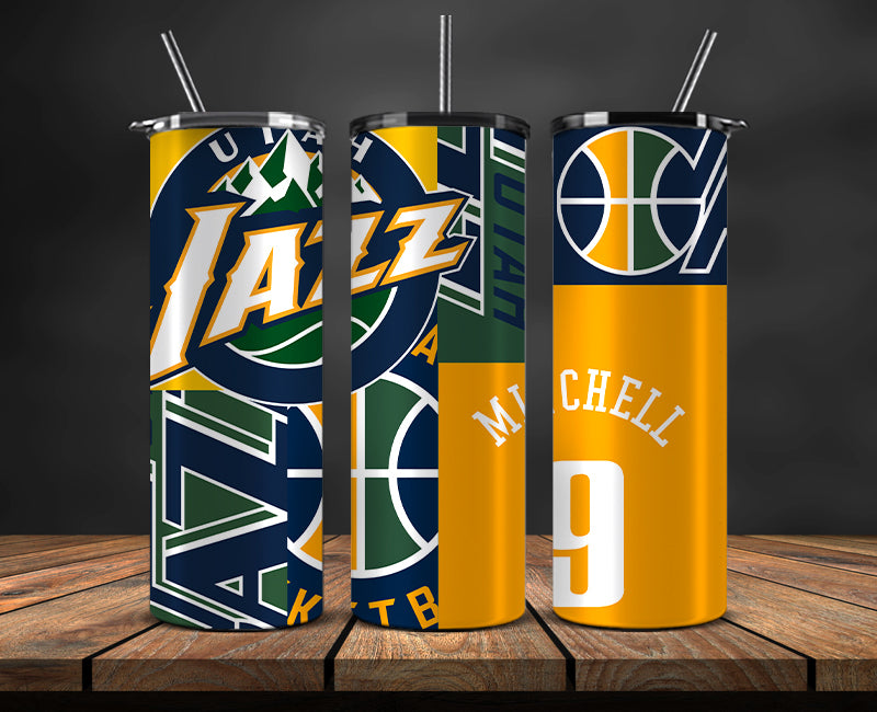 Utah Jazz Tumbler,Basketball Sports Tumbler , Basketball Tumbler Wrap, Nba Tumbler Wrap 12