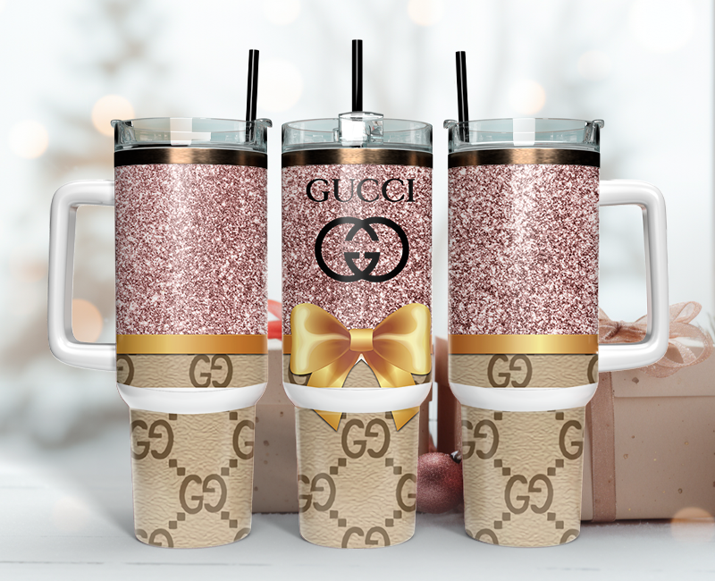Gucci Tumbler Wrap 40oz,Tumbler Wrap with Logo Fashion - Instant PNG File 130