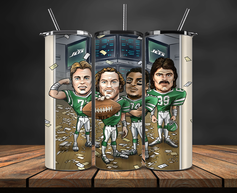 New York Jets Tumbler Wrap, NFL Trendy Tumbler 14