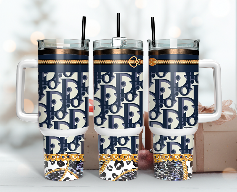 Christian Dior Tumbler Wrap 40oz,Tumbler Wrap with Logo Fashion - Instant PNG File 14