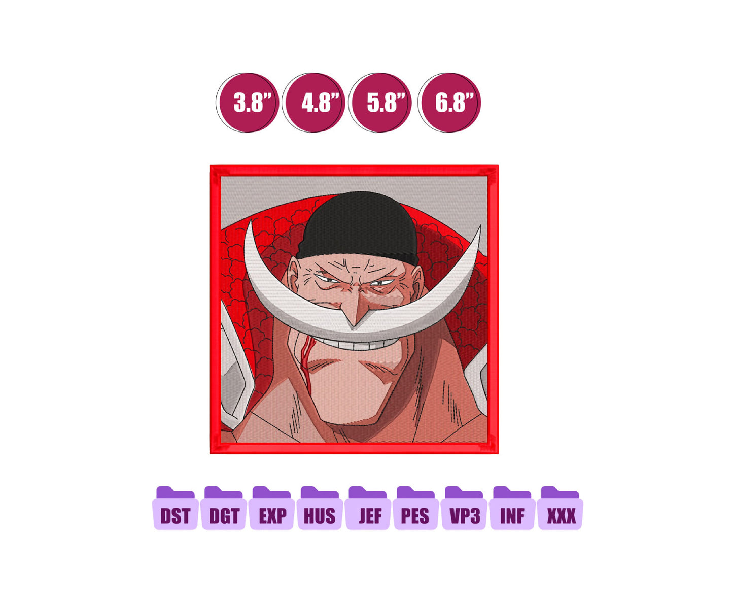 EDWARD NEWGATE Anime Embroidery Design, Digital Anime Embroidery File 154