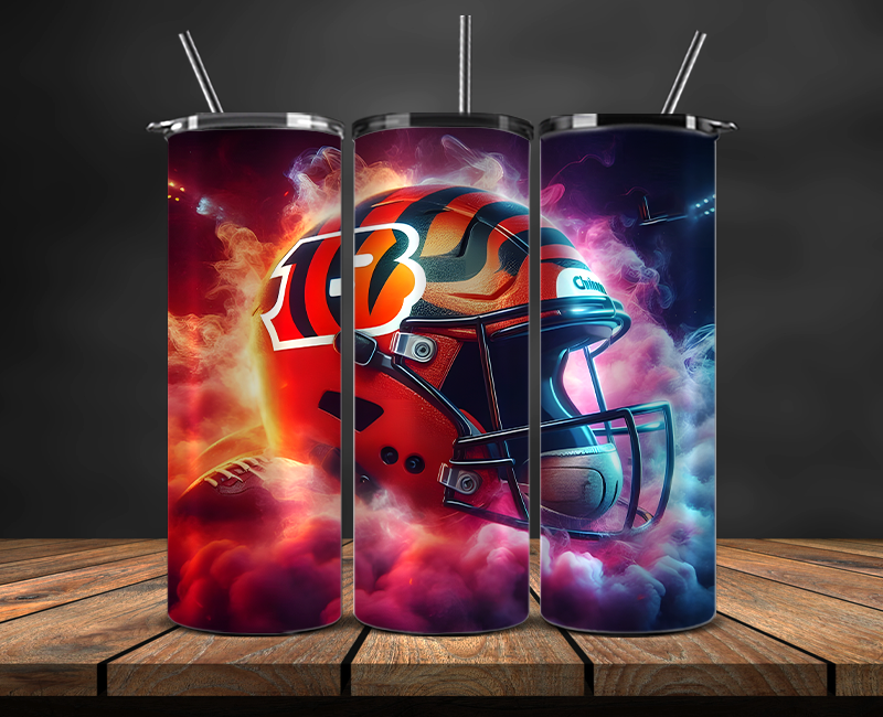 Cincinnati Bengals Tumbler Wrap, NFL Trendy Tumbler 16