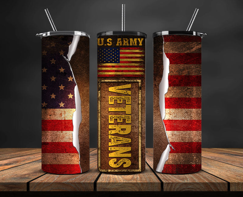 Veteran Military Tumbler, Veterans Day Tumbler , Veteran Tumbler Wrap 16