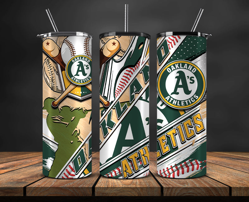 Oakland Athletics Tumbler Wrap, Mlb Tumbler Mlb Logo Tumbler Png 16
