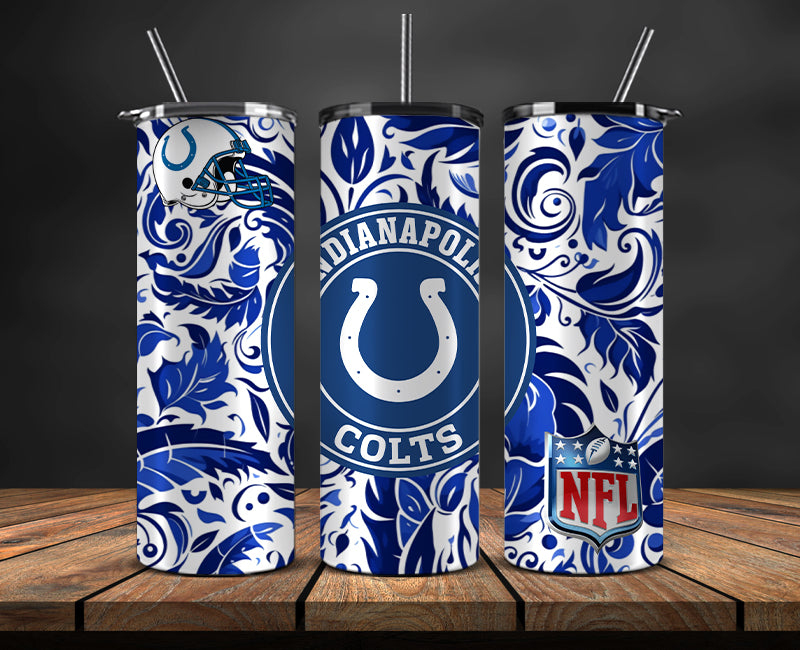 Indianapolis Colts Tumbler, Colts Logo Tumbler,NFL Season 2023, Design 176