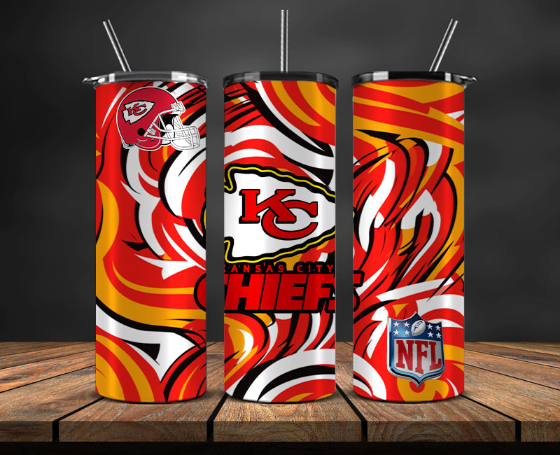 Kansas City Chiefs Tumbler, Chiefs Logo Tumbler,NFL Season 2023, Design 178