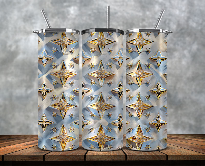 Fashion Tumbler Png, Luxury Skinny Tumbler, Coach Tumbler Png, Pattern Logo Fashion Tumbler Png 17
