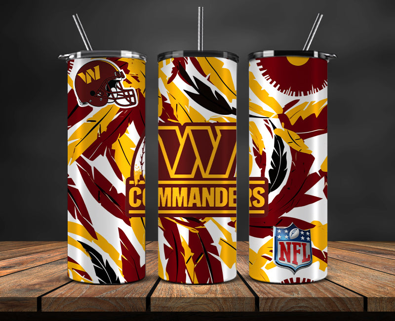 Washington Commanders Tumbler, Washington Logo Tumbler,NFL Season 2023, Design 198
