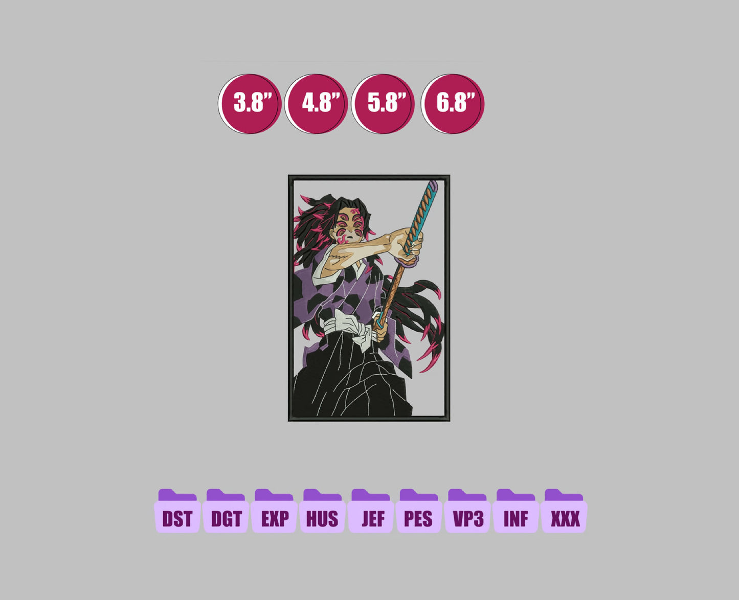 Kohei Anime Embroidery Design, Digital Anime Embroidery File 203