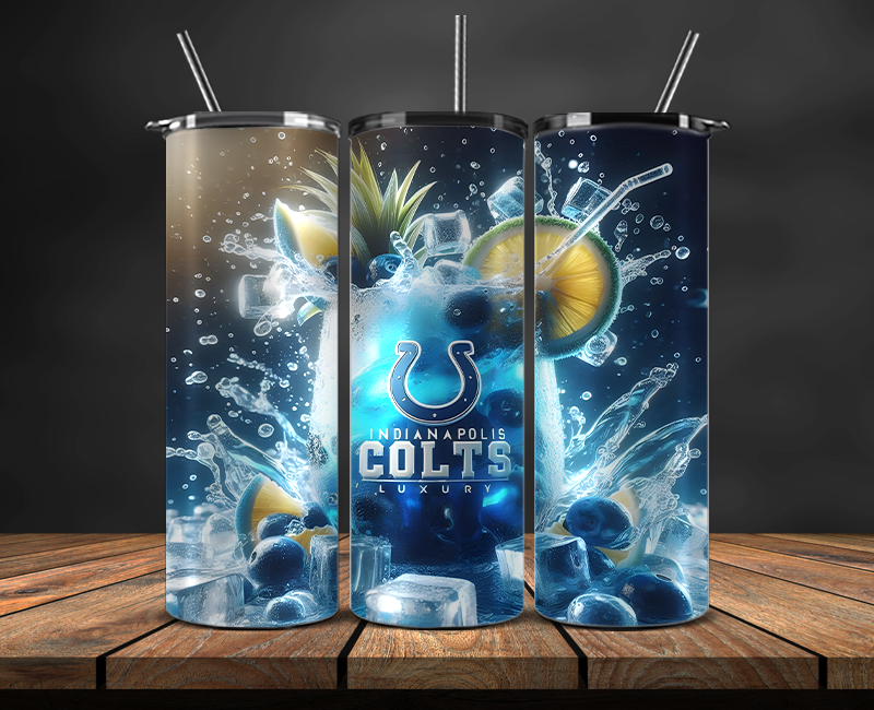 Indianapolis Colts Tumbler Wrap, NFL Trendy Tumbler 20