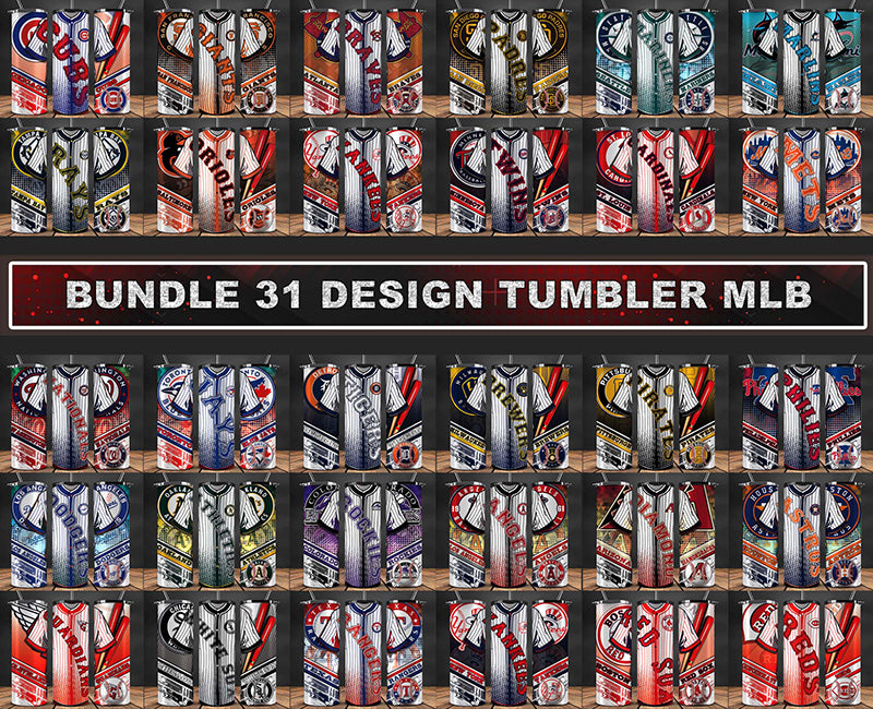 Bundle MLB Logo Tumbler Wrap, Bundle Sport Tumbler 21