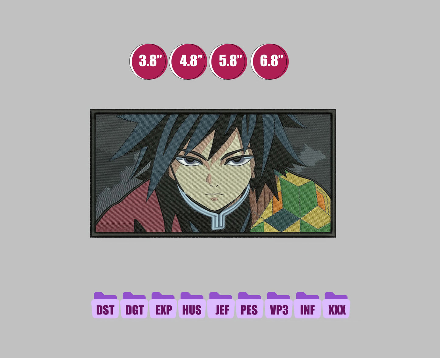 TOMIOKA BOXLOGO Anime Embroidery Design, Digital Anime Embroidery File 229