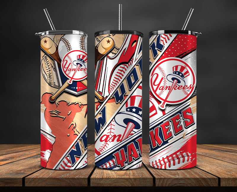 New York Yankees Tumbler Wrap, Mlb Tumbler Mlb Logo Tumbler Png 22
