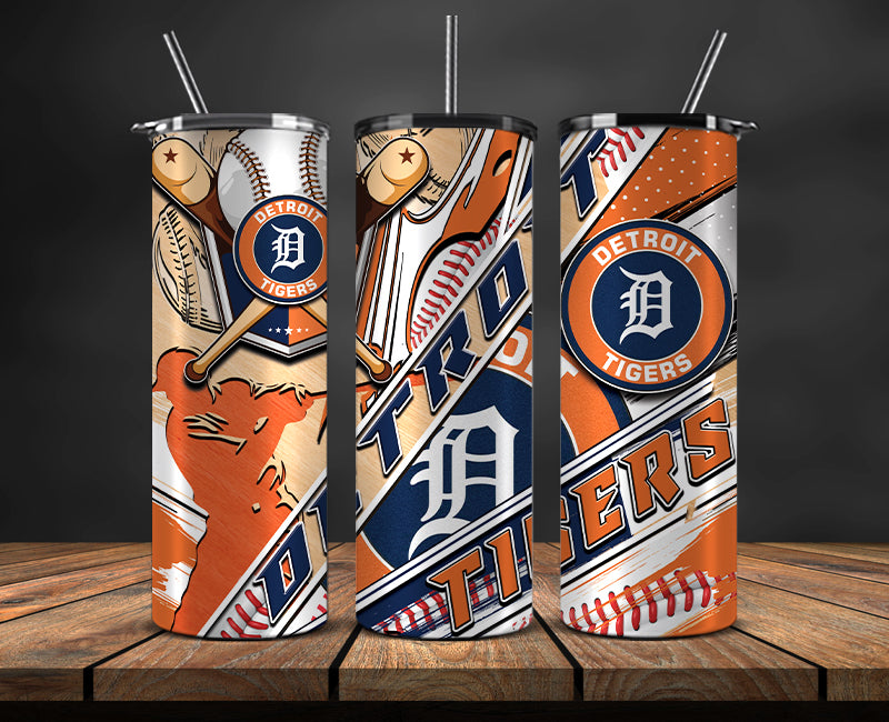 Detroit Tigers Tumbler Wrap, Mlb Tumbler Mlb Logo Tumbler Png 23
