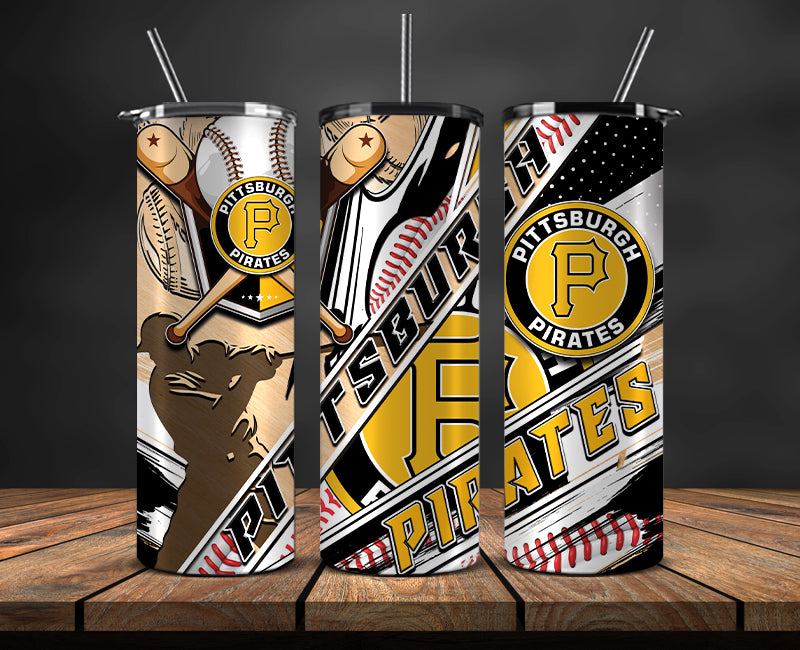Pittsburgh Pirates Tumbler Wrap, Mlb Tumbler Mlb Logo Tumbler Png 25