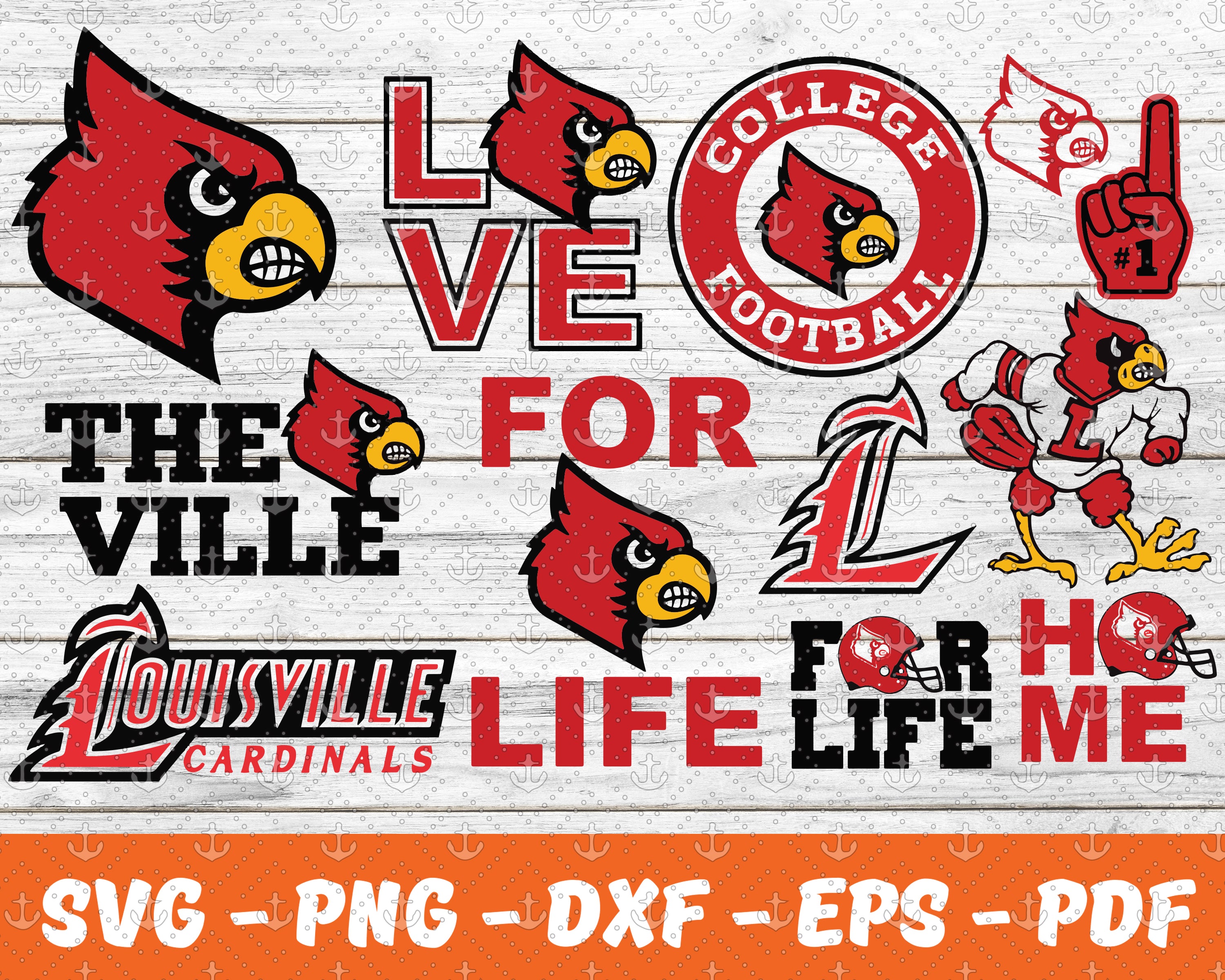 Louisville Cardinals-svg Cut File 
