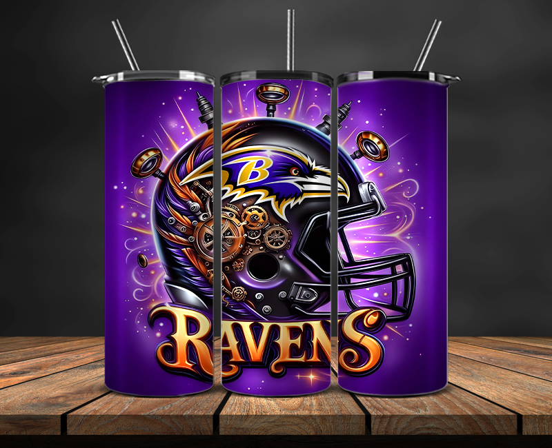 Baltimore Ravens Tumbler Wrap, NFL Trendy Tumbler 27