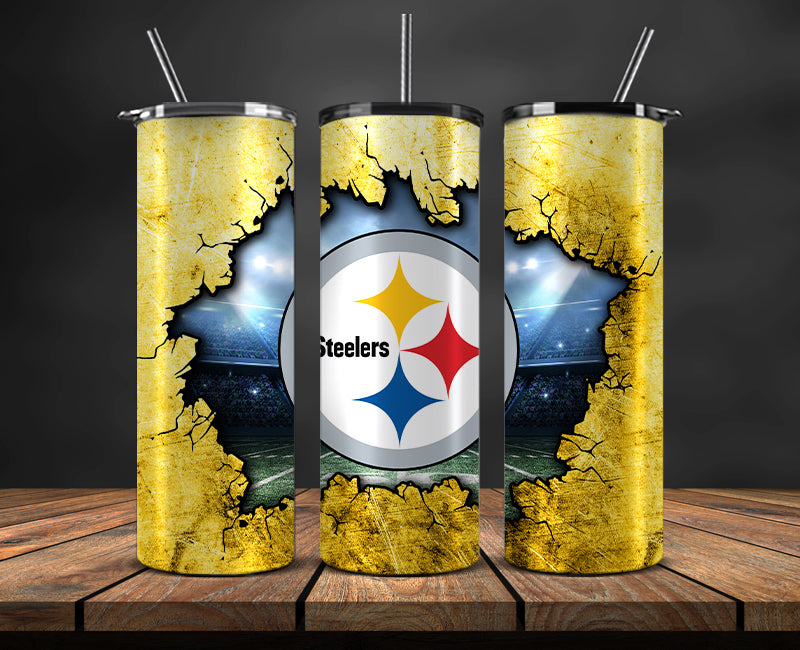 Pittsburgh Steelers King Of Football 20oz Straight Skinny Tumbler PNG,  Steelers Budweiser Tumbler Wrap Sublimation - Gecko
