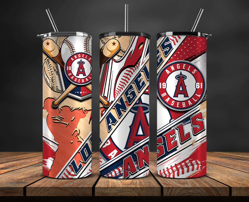 Los Angeles Angels Tumbler Wrap, Mlb Tumbler Mlb Logo Tumbler Png 29
