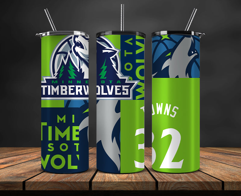 Minnesota Timberwolves Tumbler,Basketball Sports Tumbler , Basketball Tumbler Wrap, Nba Tumbler Wrap 29