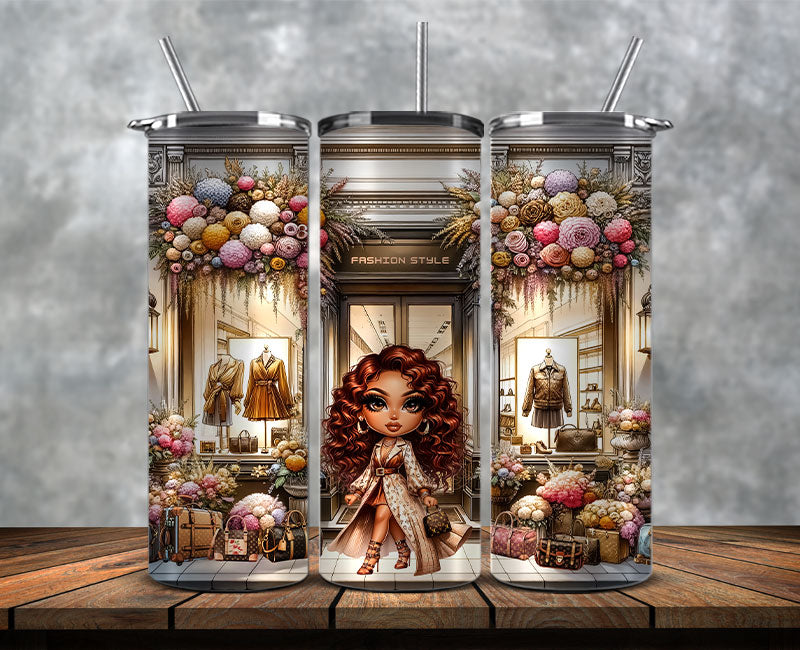 Fashion Tumbler Png, Luxury Skinny Tumbler, Coach Tumbler Png, Pattern Logo Fashion Tumbler Png 31