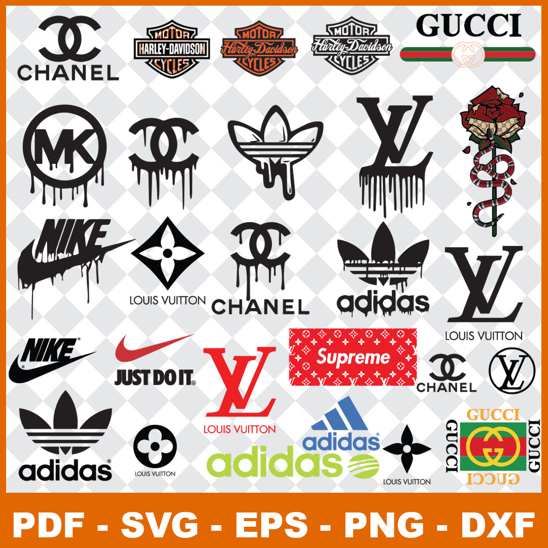 Supreme Louis Vuitton Bundle Svg, Louis Vuitton Logo Svg, Supreme Logo Svg,  Brand Logo Svg, Instant Download