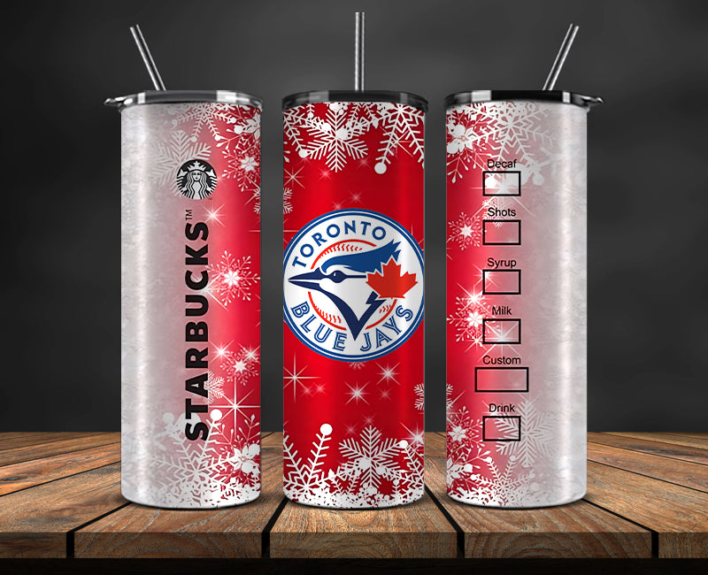 Toronto Blue Jays Png,Christmas MLB Tumbler Png , MLB Christmas Tumbler Wrap 33