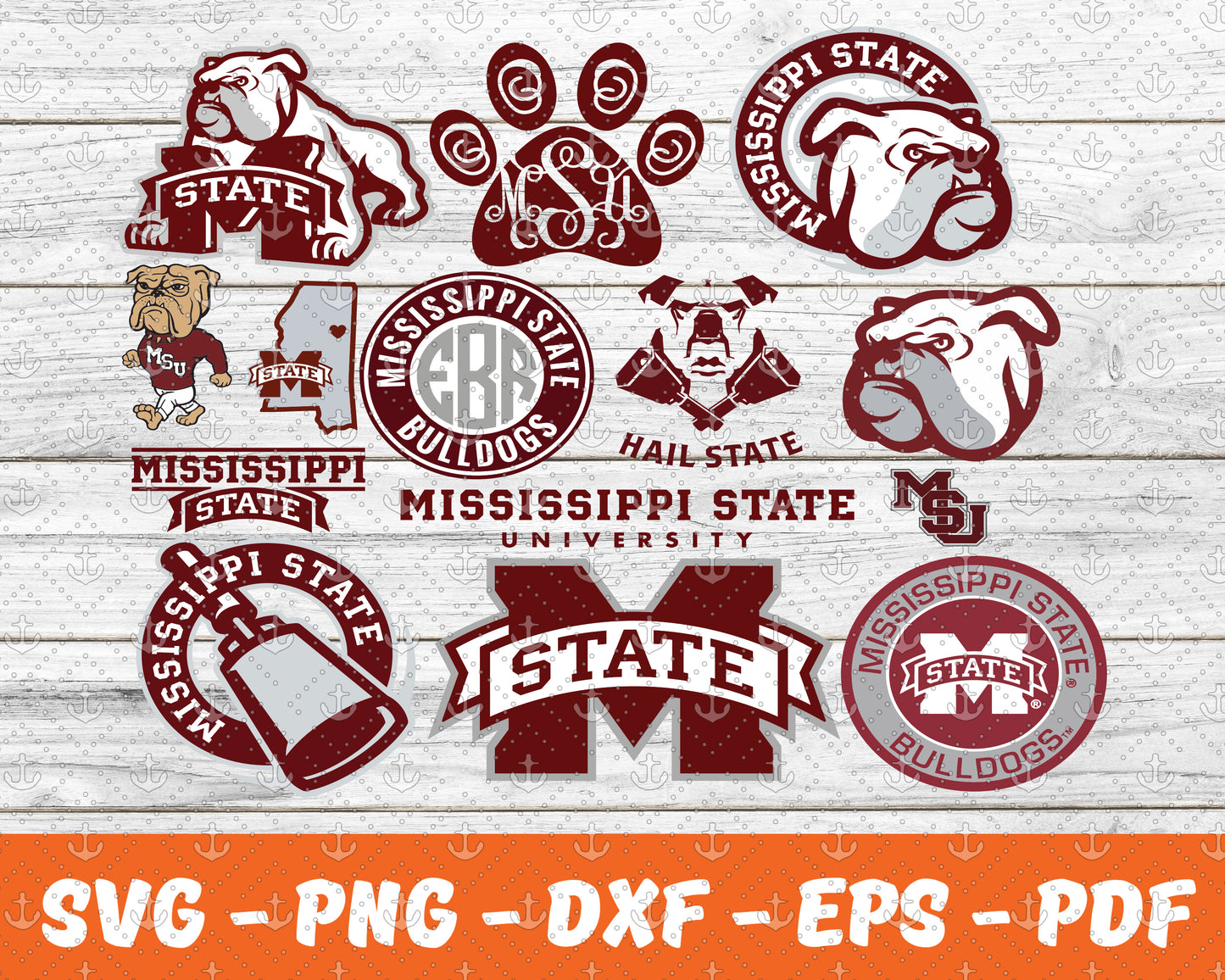 Mississippi State Bulldogs Svg , Sport Svg , Bundle N C C A Svg 34