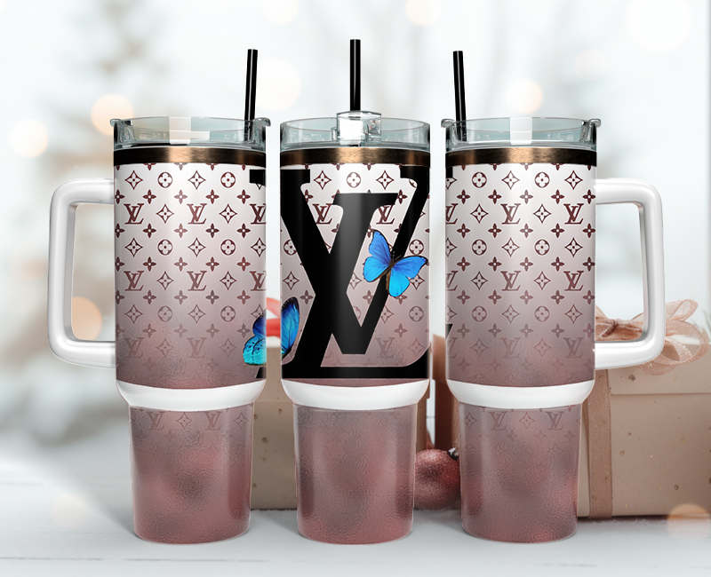 Louis Vuitton Tumbler Wrap 40oz,Tumbler Wrap with Logo Fashion - Instant PNG File 34