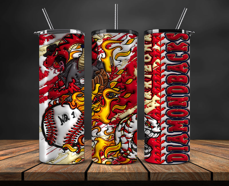 Arizona Diamondbacks Tumbler Wrap, Mlb Tumbler Mlb Logo Tumbler Png 38