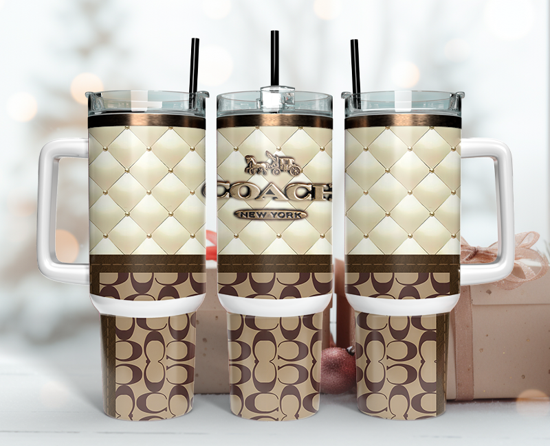 Coach Tumbler Wrap 40oz,Tumbler Wrap with Logo Fashion - Instant PNG File 38