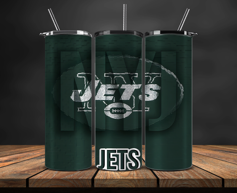 New York Jets Tumbler Wrap, NFL Trendy Tumbler 03