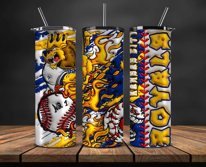 Kansas City Royals Tumbler Wrap, Mlb Tumbler Mlb Logo Tumbler Png 40