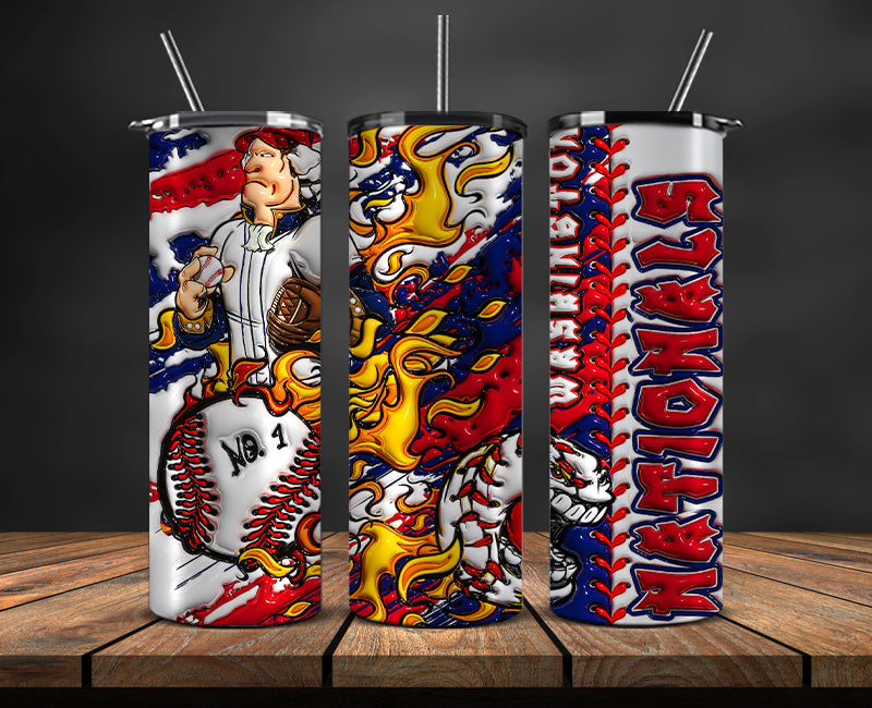Washington Nationals Tumbler Wrap, Mlb Tumbler Mlb Logo Tumbler Png 44