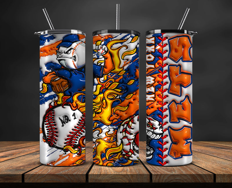 New York Mets Tumbler Wrap, Mlb Tumbler Mlb Logo Tumbler Png 45