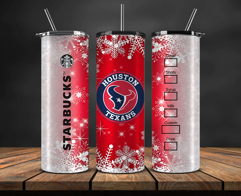 Houston Texans Christmas Tumbler Png,NFL Merry Christmas Png, NFL Christmas Tumbler Wrap 46
