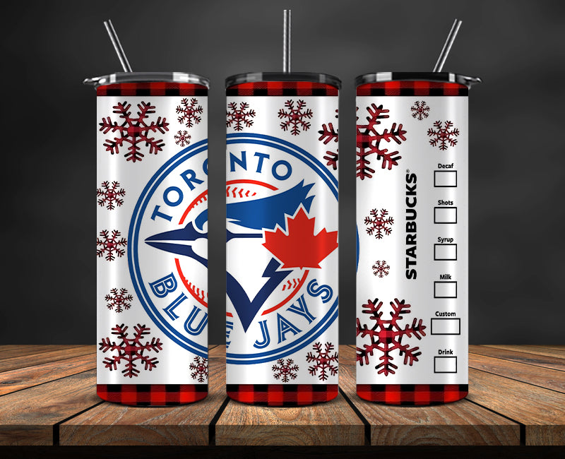 Toronto Blue Jays Png,Christmas MLB Tumbler Png , MLB Christmas Tumbler Wrap 04