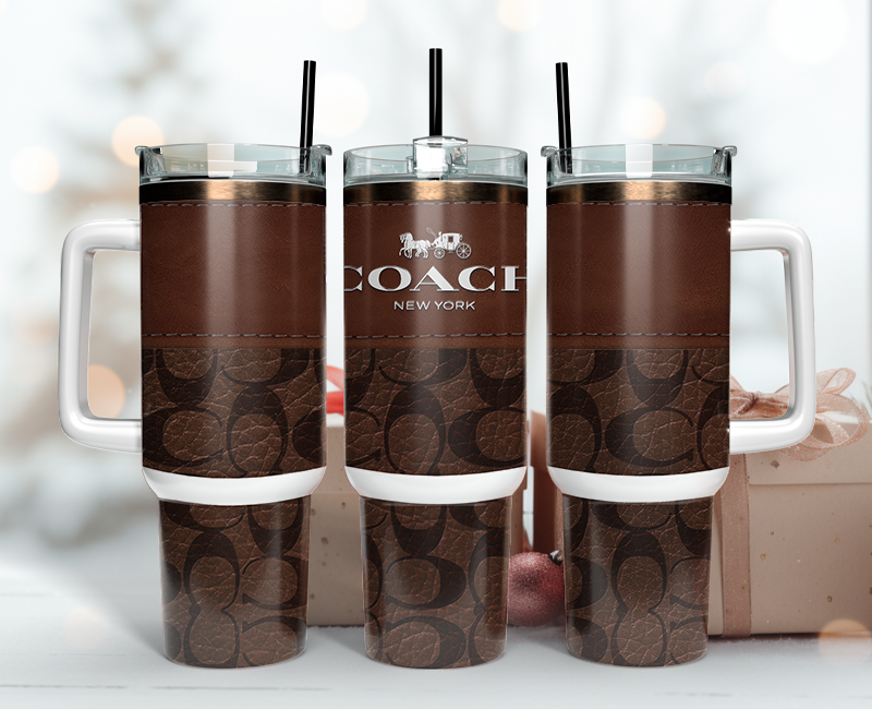 Coach Tumbler Wrap 40oz,Tumbler Wrap with Logo Fashion - Instant PNG File 50