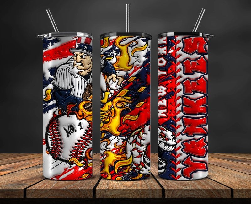 New York Yankees Tumbler Wrap, Mlb Tumbler Mlb Logo Tumbler Png 50