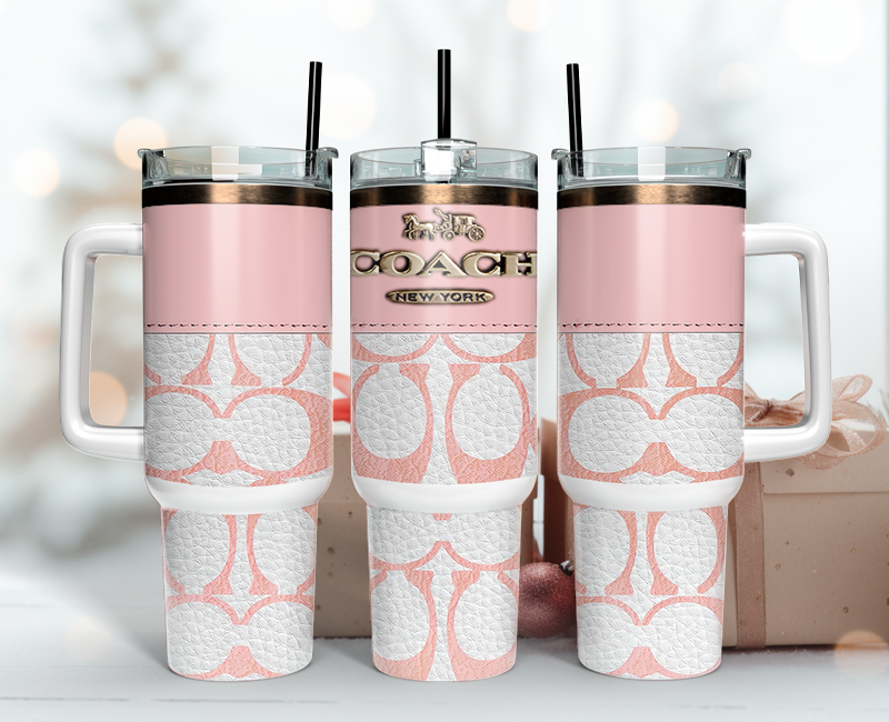 Coach Tumbler Wrap 40oz,Tumbler Wrap with Logo Fashion - Instant PNG File 51